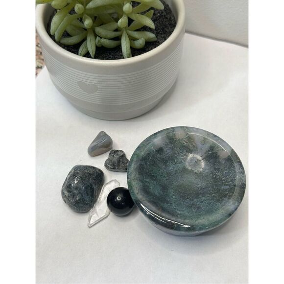 ✨Moss Agate Bowl - Picture 3 of 7